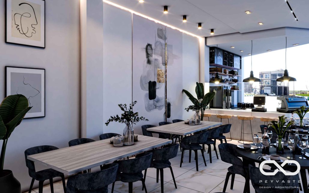 طراحی داخلی کافه رستوران